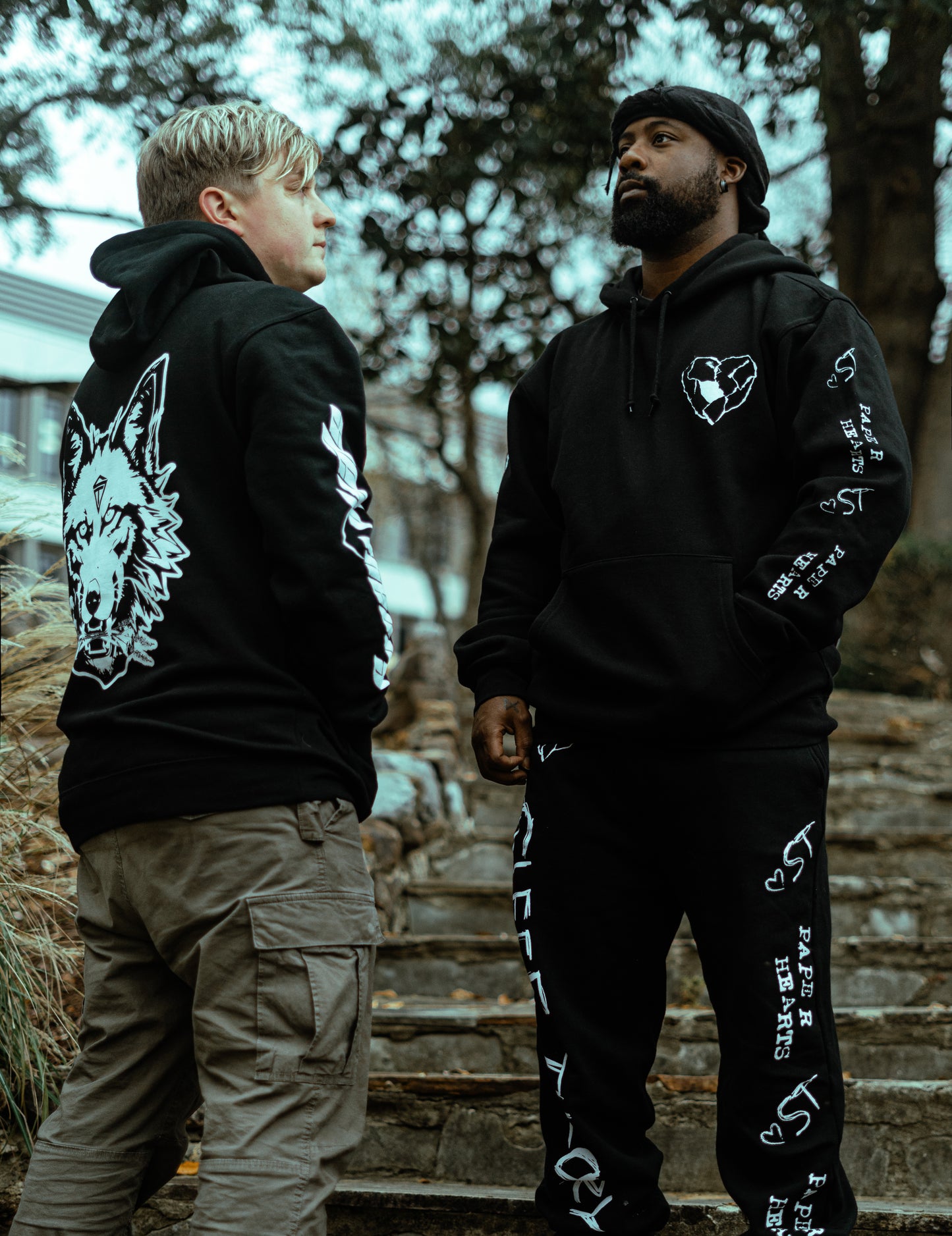 Paper Hearts Sweatpants (Black)