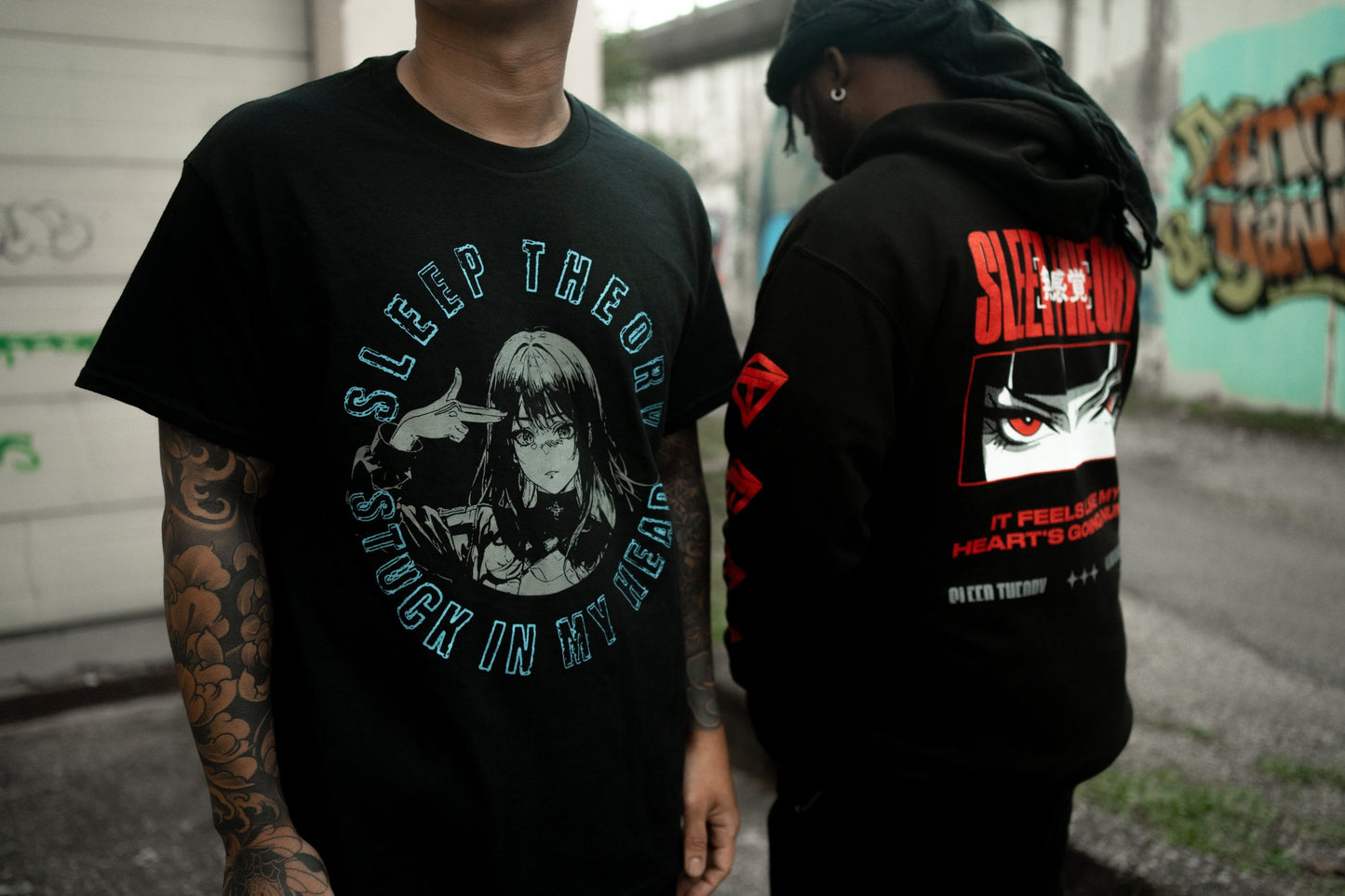 Numb Anime Pullover Hoodie (Black)