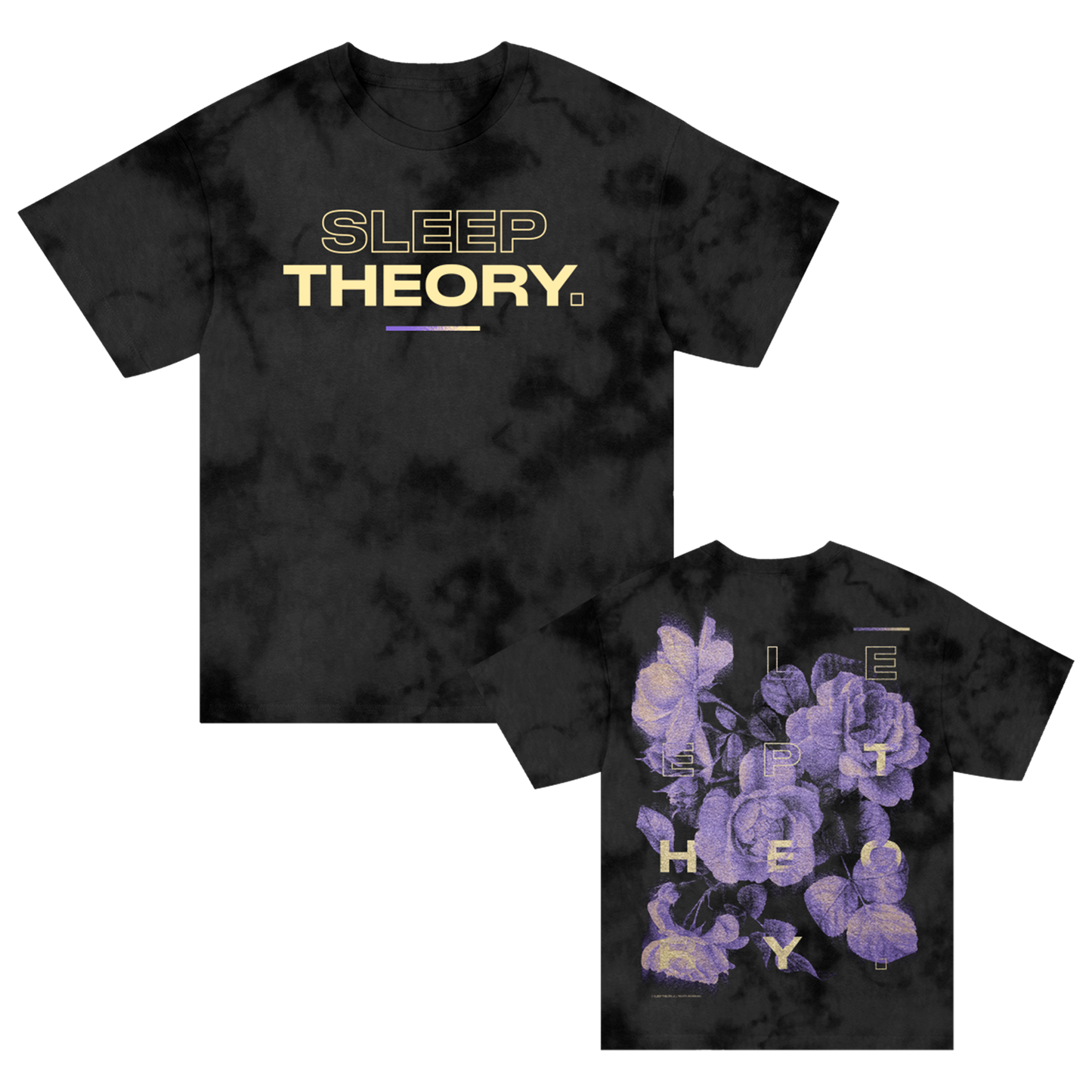Floral T-Shirt (Crystal Black Dye)