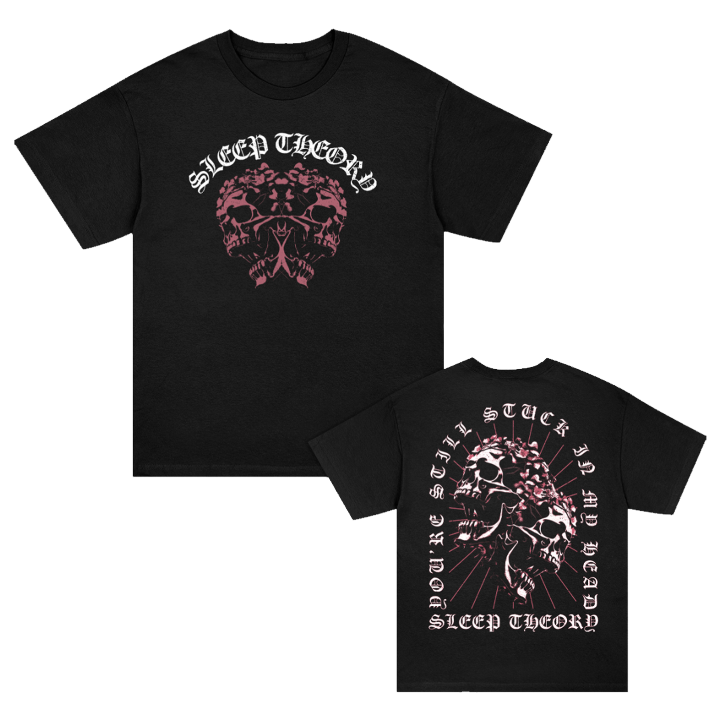 Dual Skulls T-Shirt (Black)