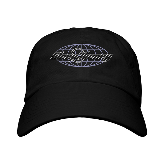 Globe Logo Dad Hat (Black)