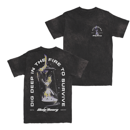 Afterglow Hourglass T-Shirt (Black Oil Wash)