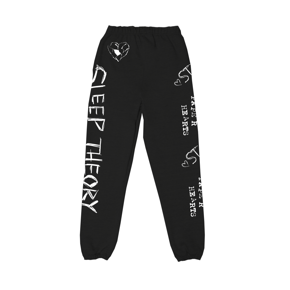 Paper Hearts Sweatpants (Black)