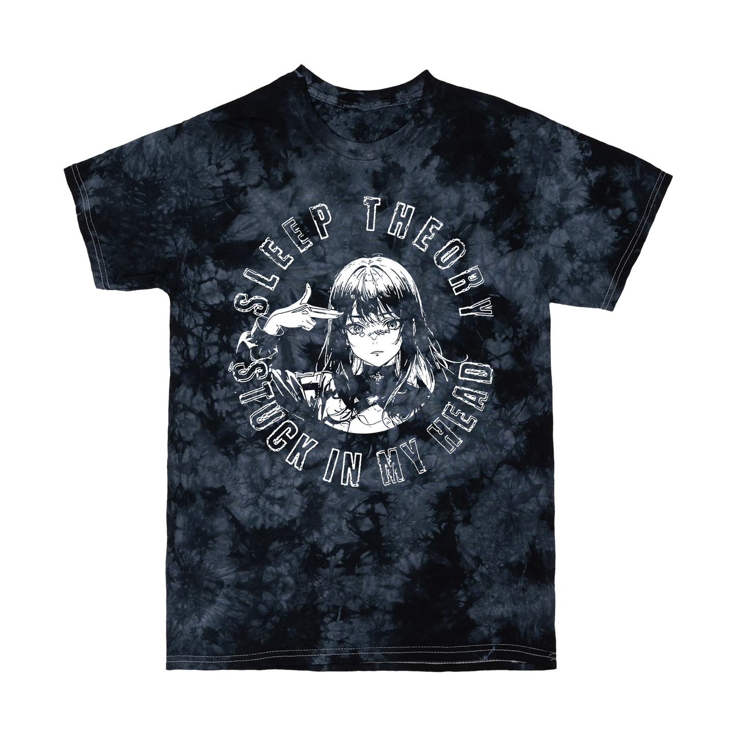 Stuck In My Head T-Shirt (Black Crystal Dye)