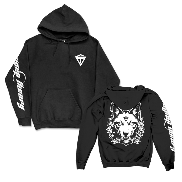 パーカー・フーディ NOT4NERD 3 Headed Wolf Pullover Hood Black HDHG109BK NOT4NERD(ノットフォーナード) パーカー・フーディ(メンズ